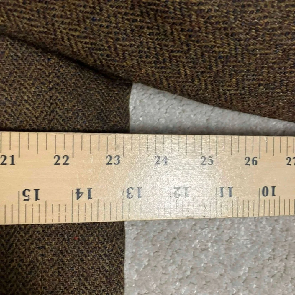 Vintage Lands End Tweed Blazer Wool Sport Coat 44R Made in USA Academia Preppy